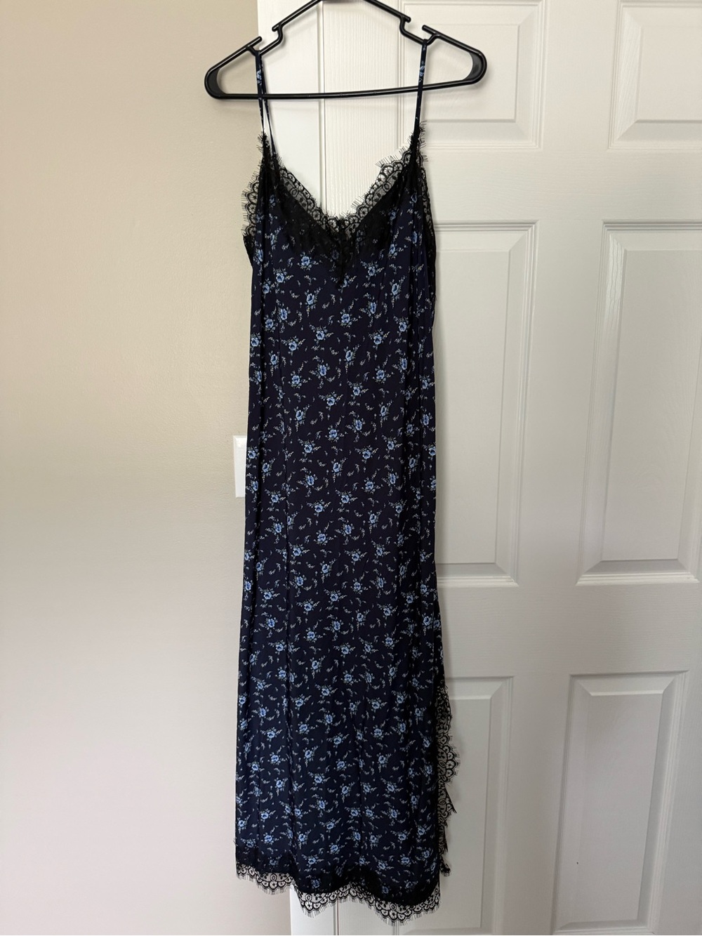 GAP blue floral slip dress. M Tall. NWOT
